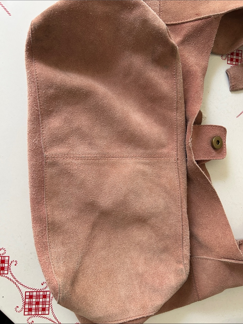 Free People Suede Shoulder Hobo Bag in Dusty Rose Brown - Picture 5 of 15
